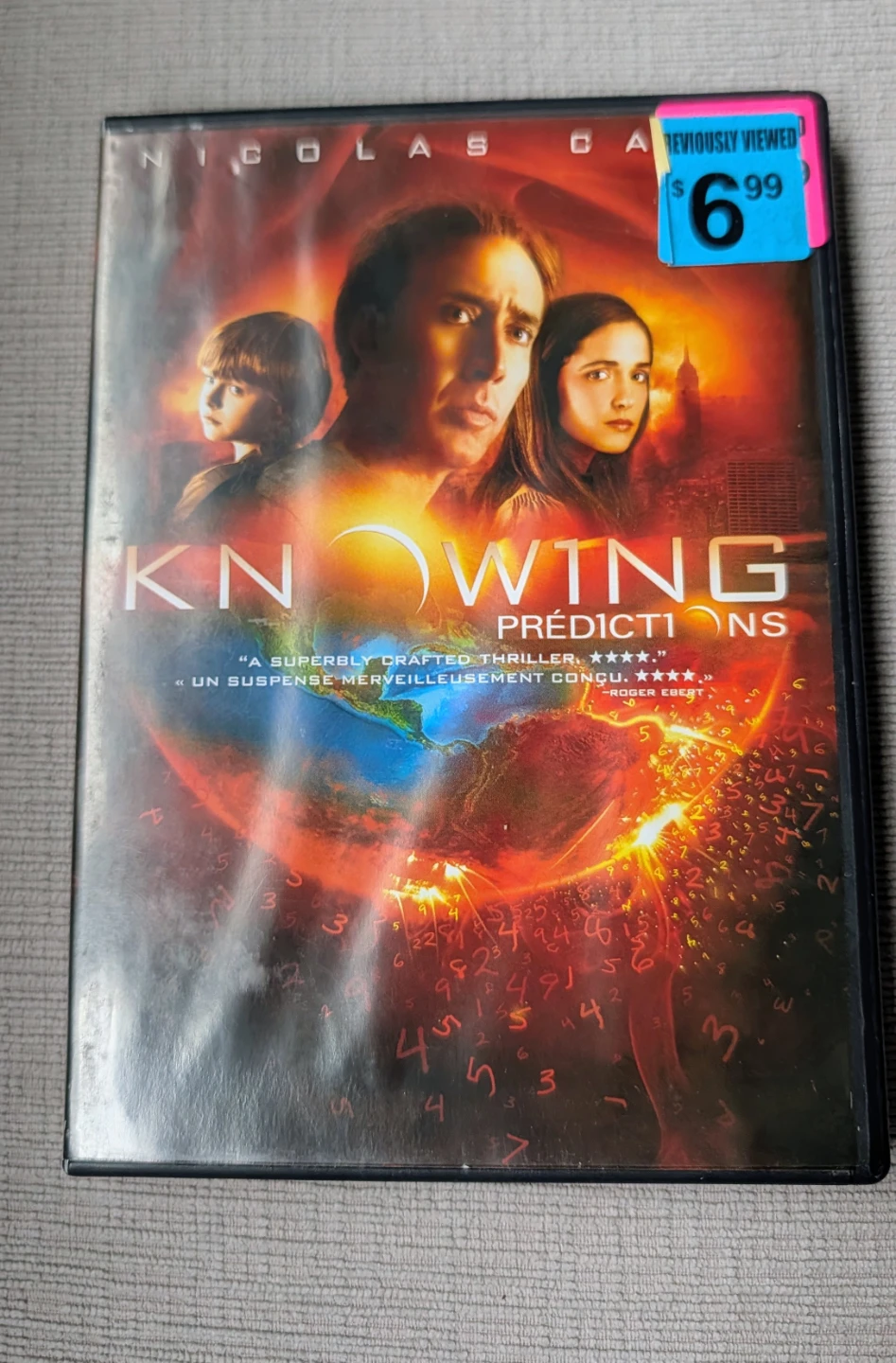 Knowing Predictions DVD Movie