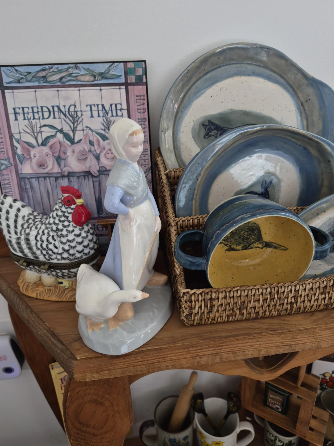 Vintage Ceramic goose lady and goose man Figurines - photo 4