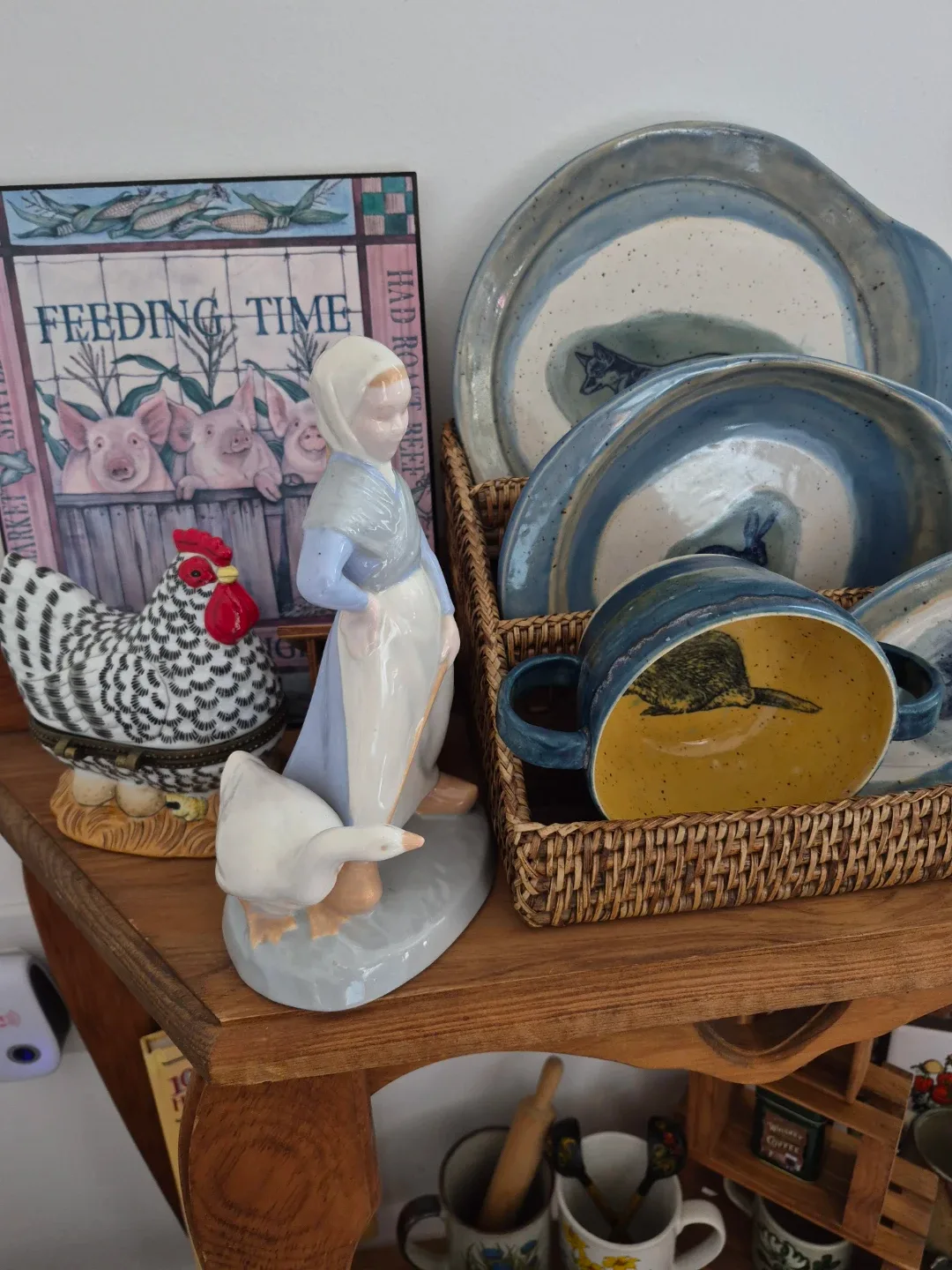 Vintage Ceramic goose lady and goose man Figurines - photo 4