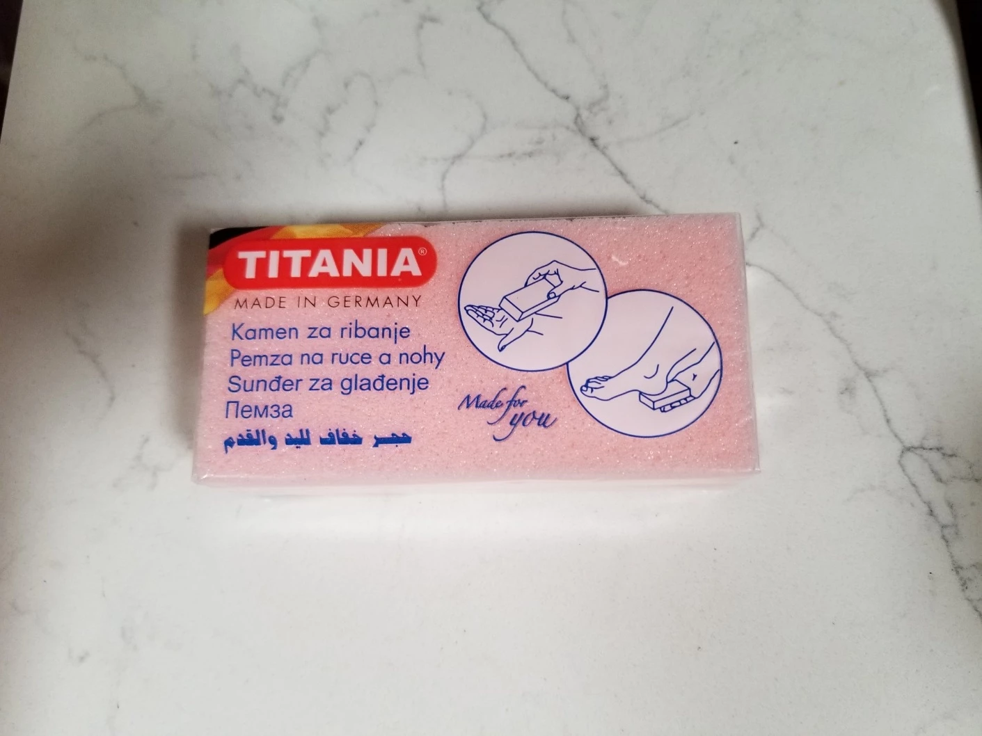 NEW Titania Pumice Sponge for Hands and Feet🏈