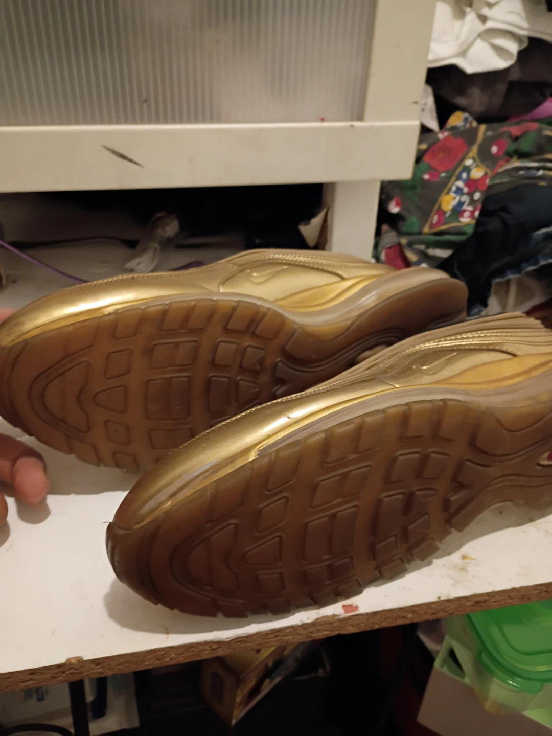 Nike Air Max 97 Olympic Metallic Gold Sneakers - photo 2