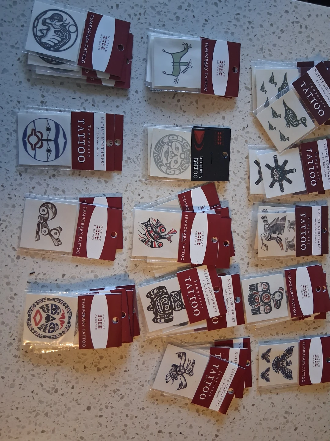 Indigenous temp tat toos and 1 fridge magnet