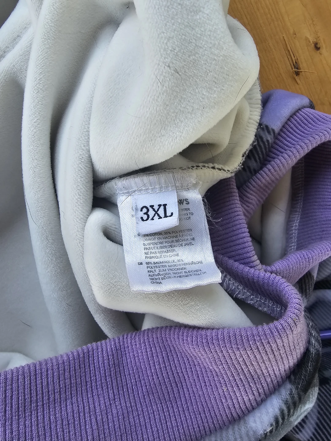Spark Paws Plaid Dog Hoodie Purple 3XL - photo 3
