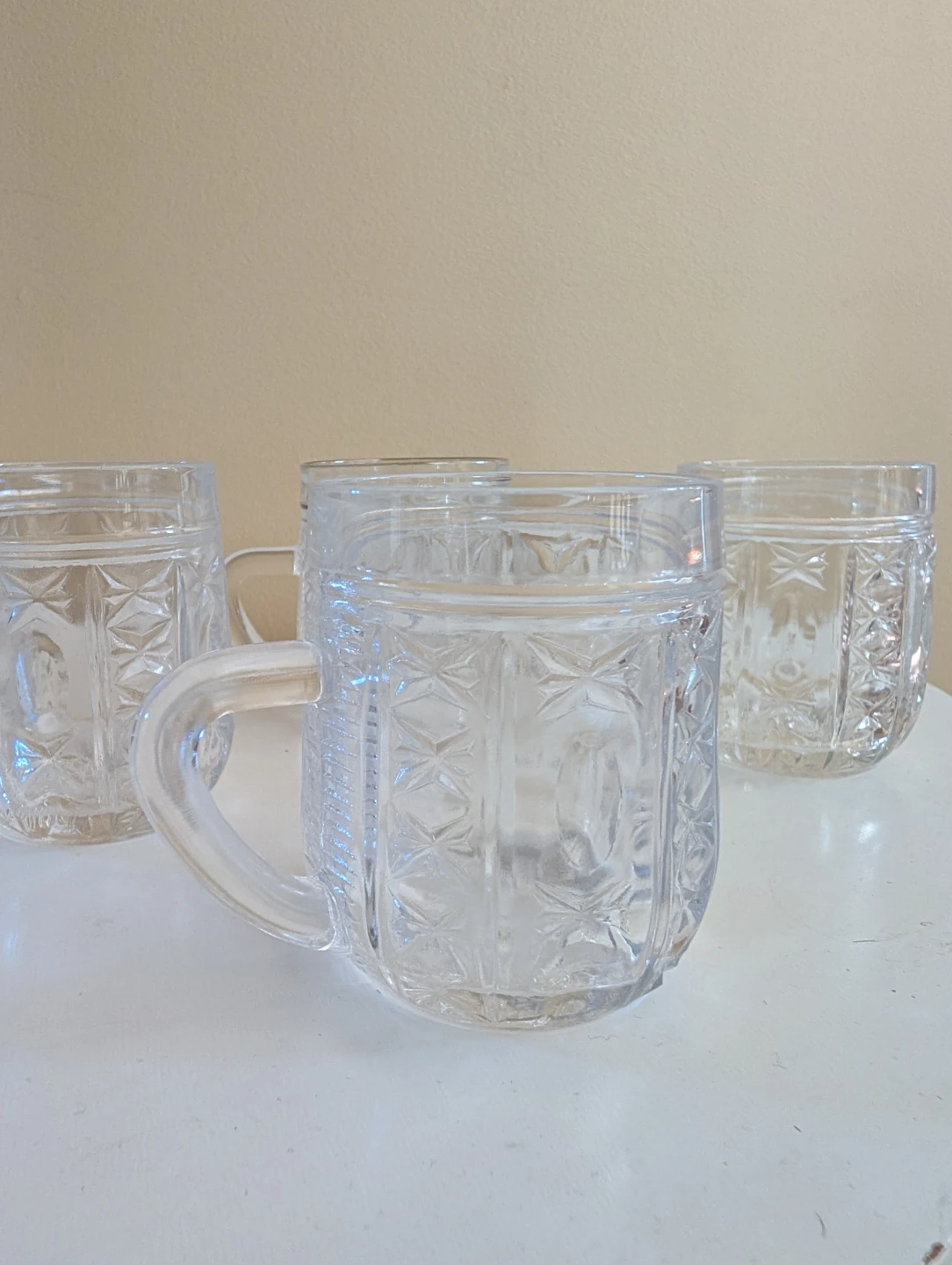 VINTAGE SOVIET CRYSTAL MINI BEER MUGS SET - photo 2
