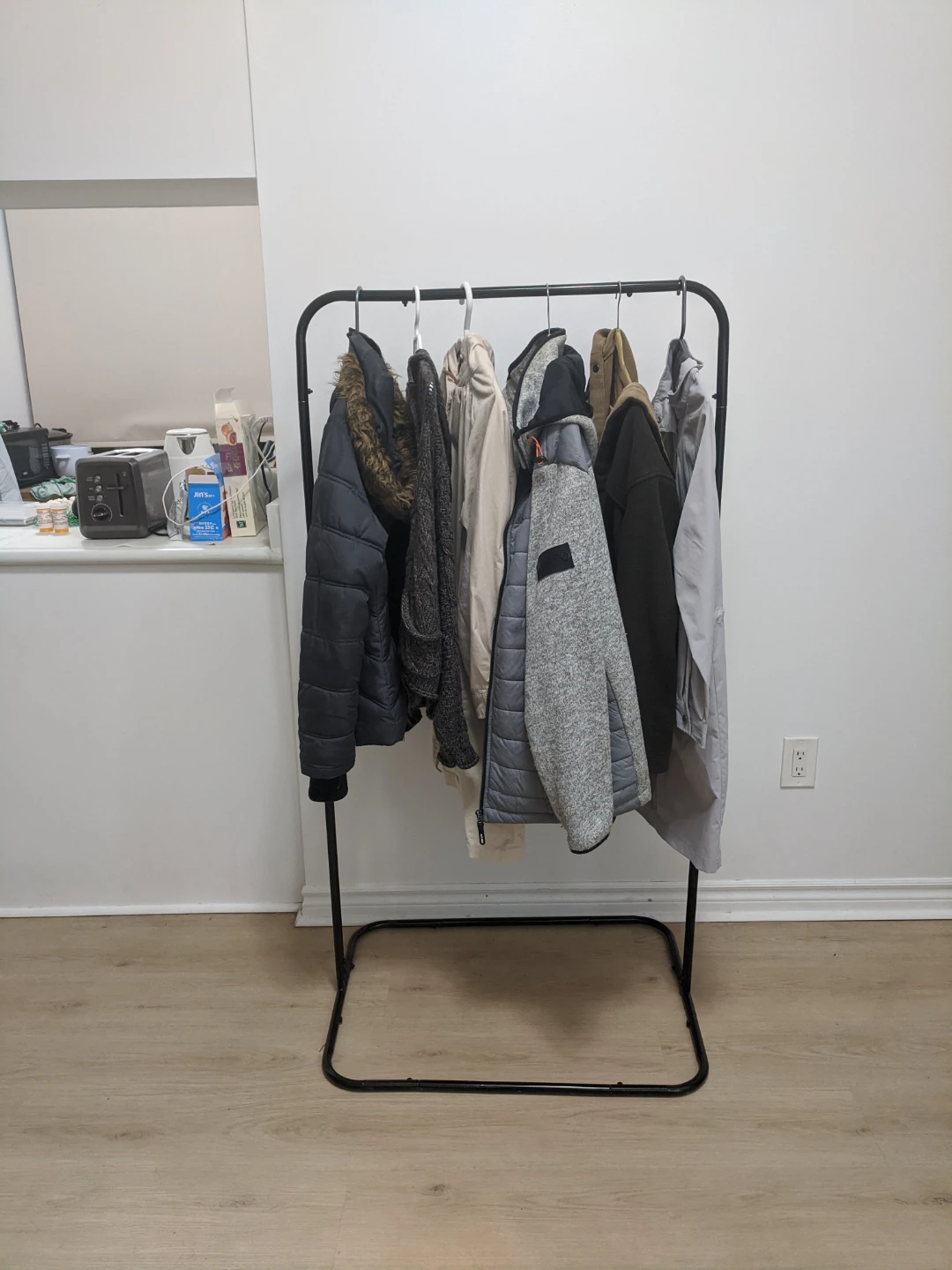 Black Metal Clothing Rack - photo 2