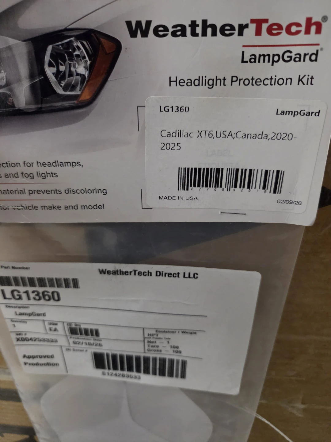 Weathertech  HeadLight Protector - Cadillac XT6