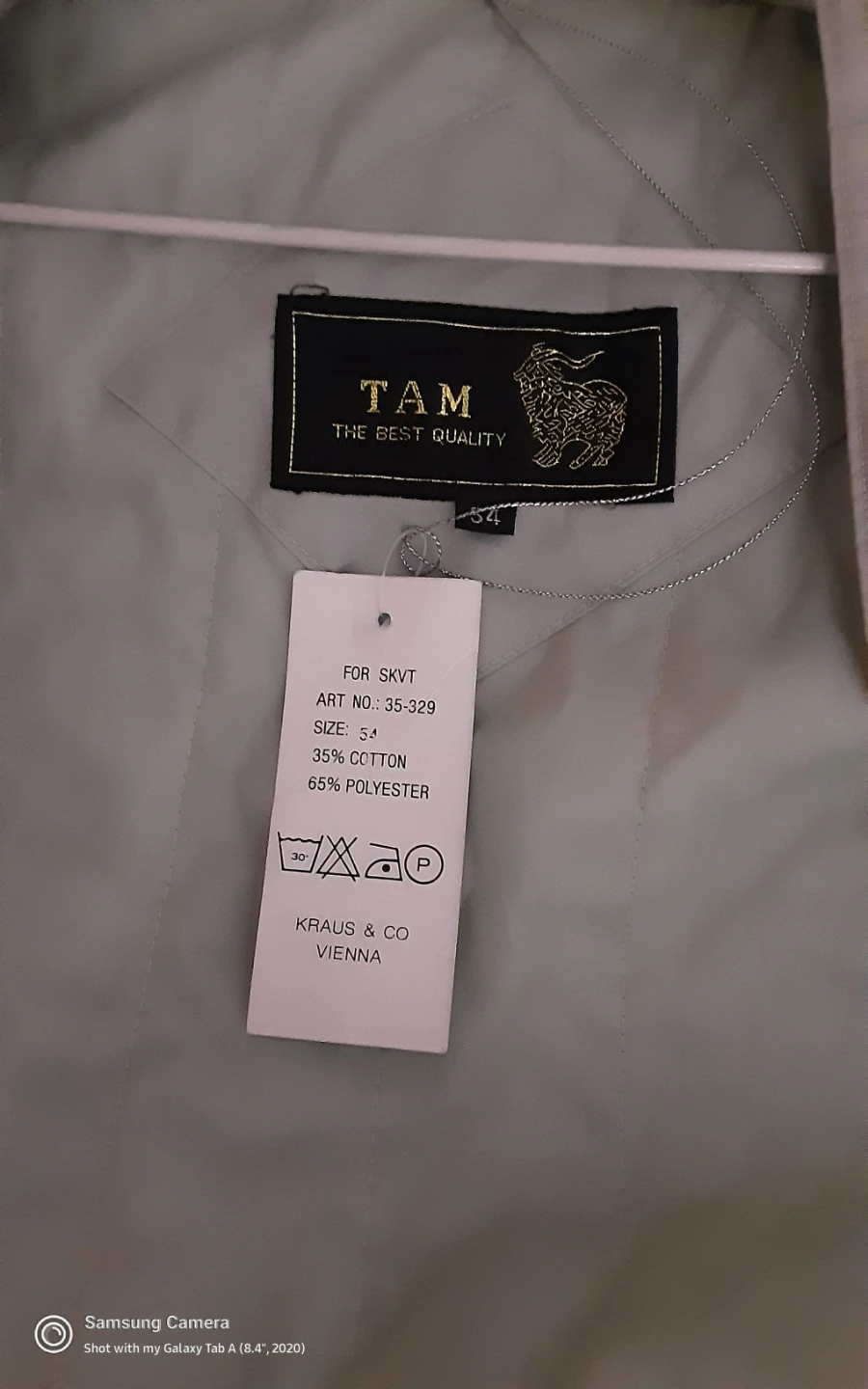 TAM Beige Trench Coat ,  MADE IN AUSTRIA - photo 2