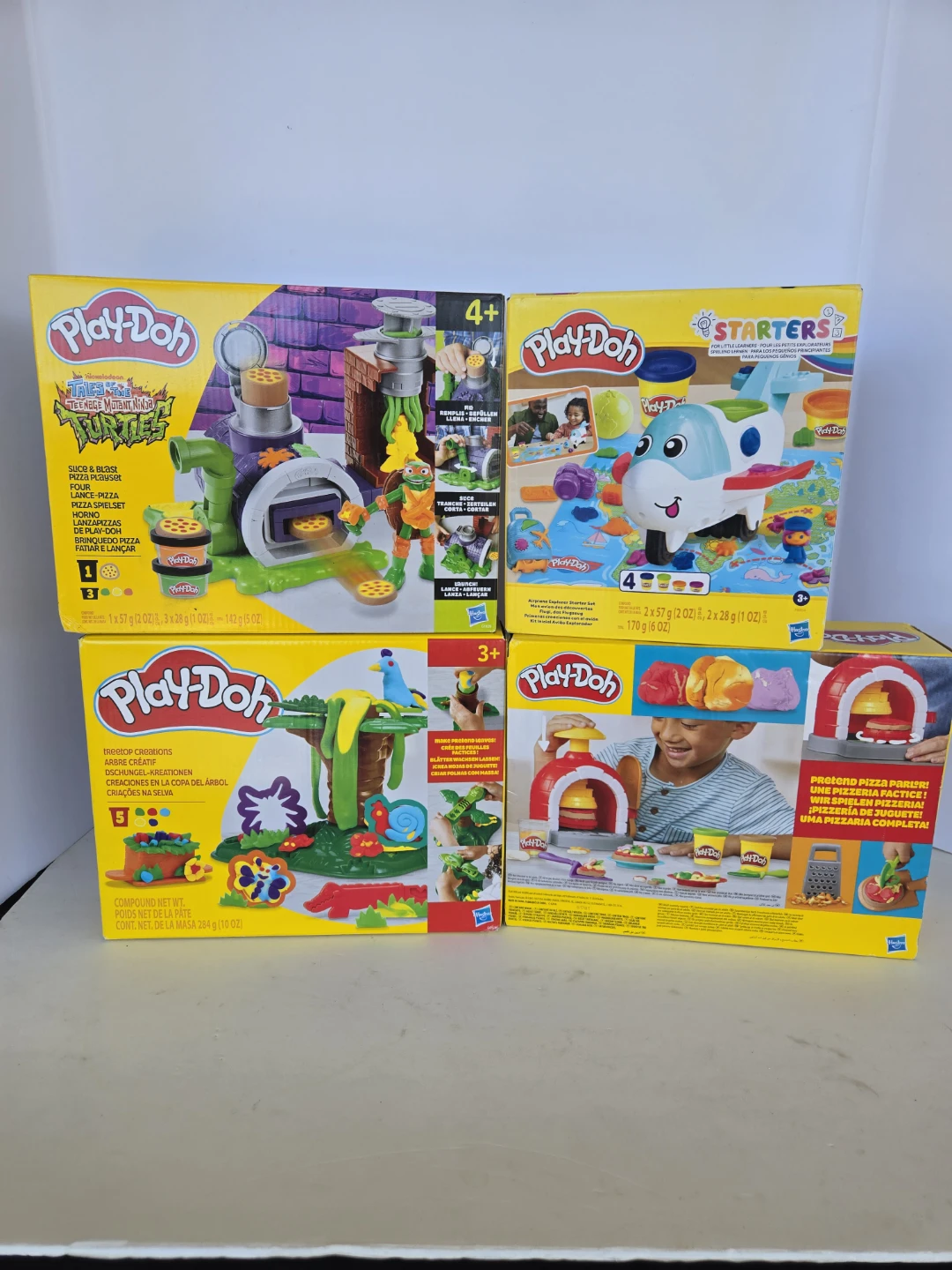 4 brand new playdoe playsets