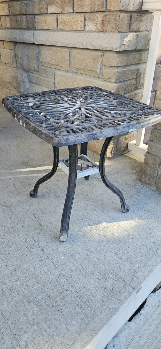 Metal Patio Side Table - photo 2