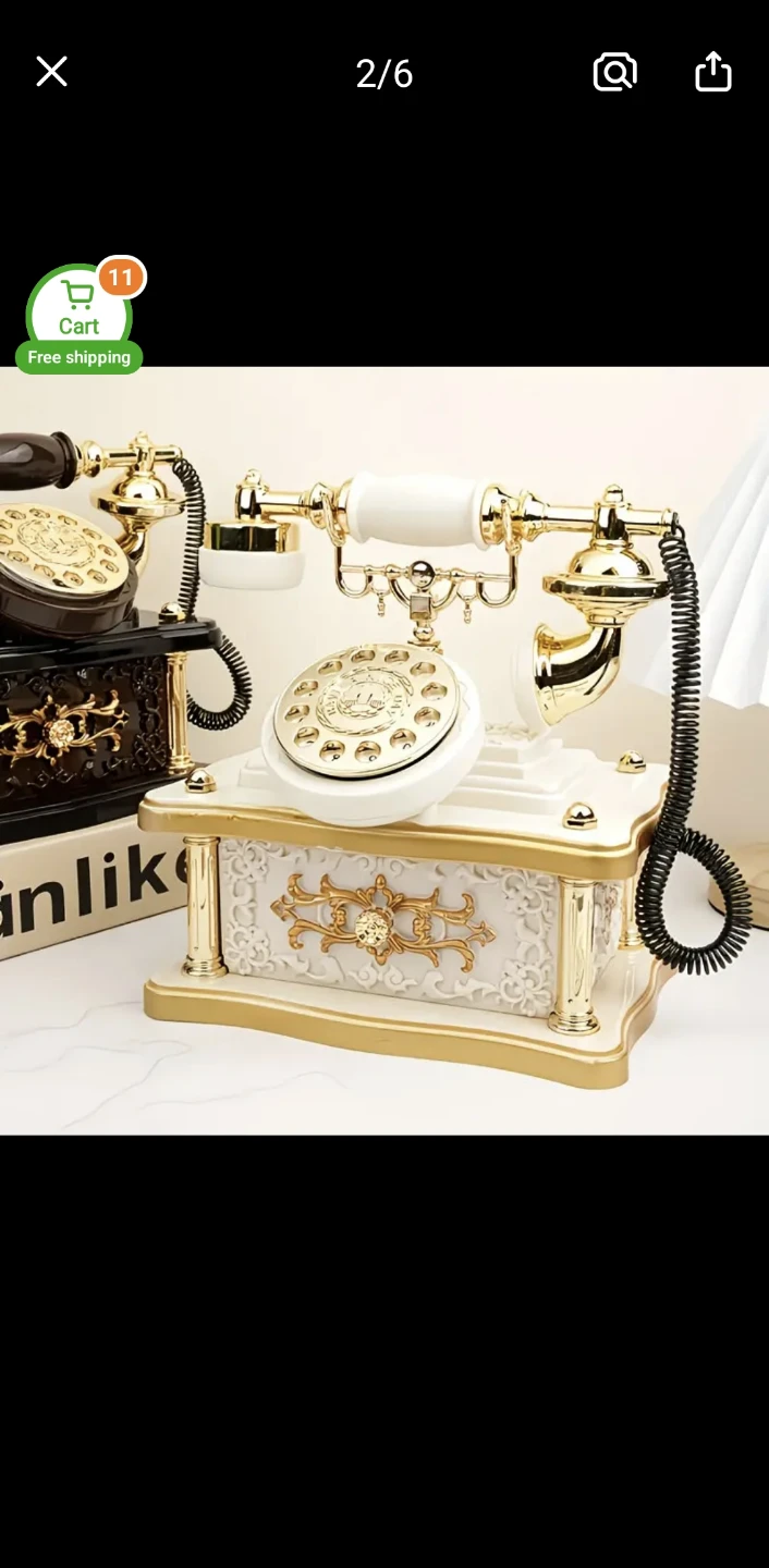 Vintage Style Music Box Telephone
