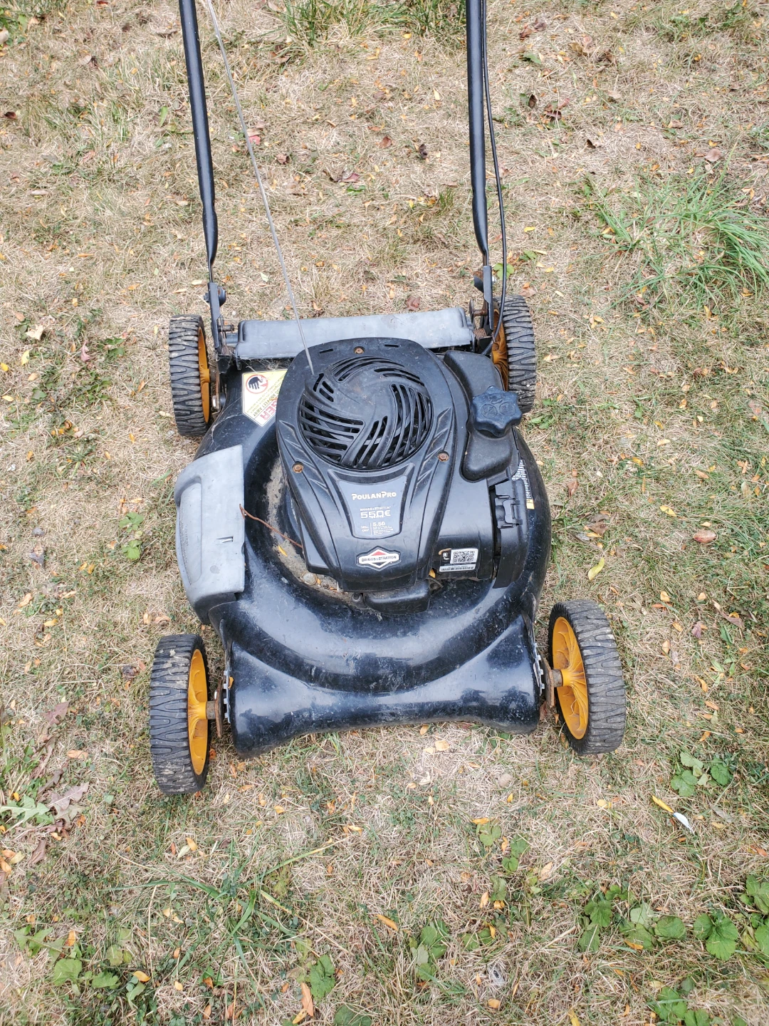 Poulan Pro 550E Series Lawn Mower