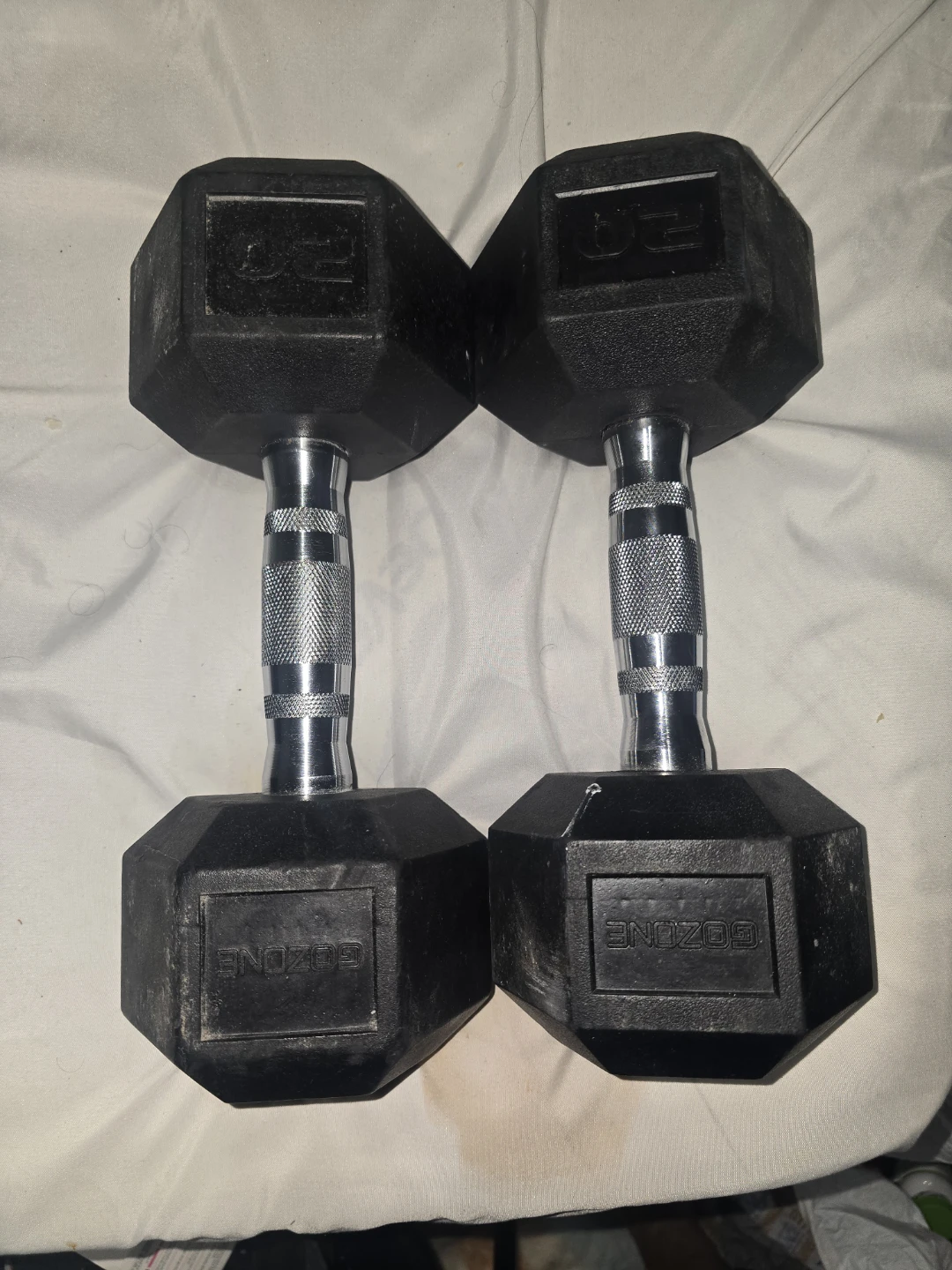 GoZone 20lb Hex Dumbbells