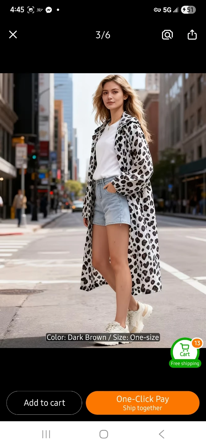NEW Leopard Print Raincoat💧