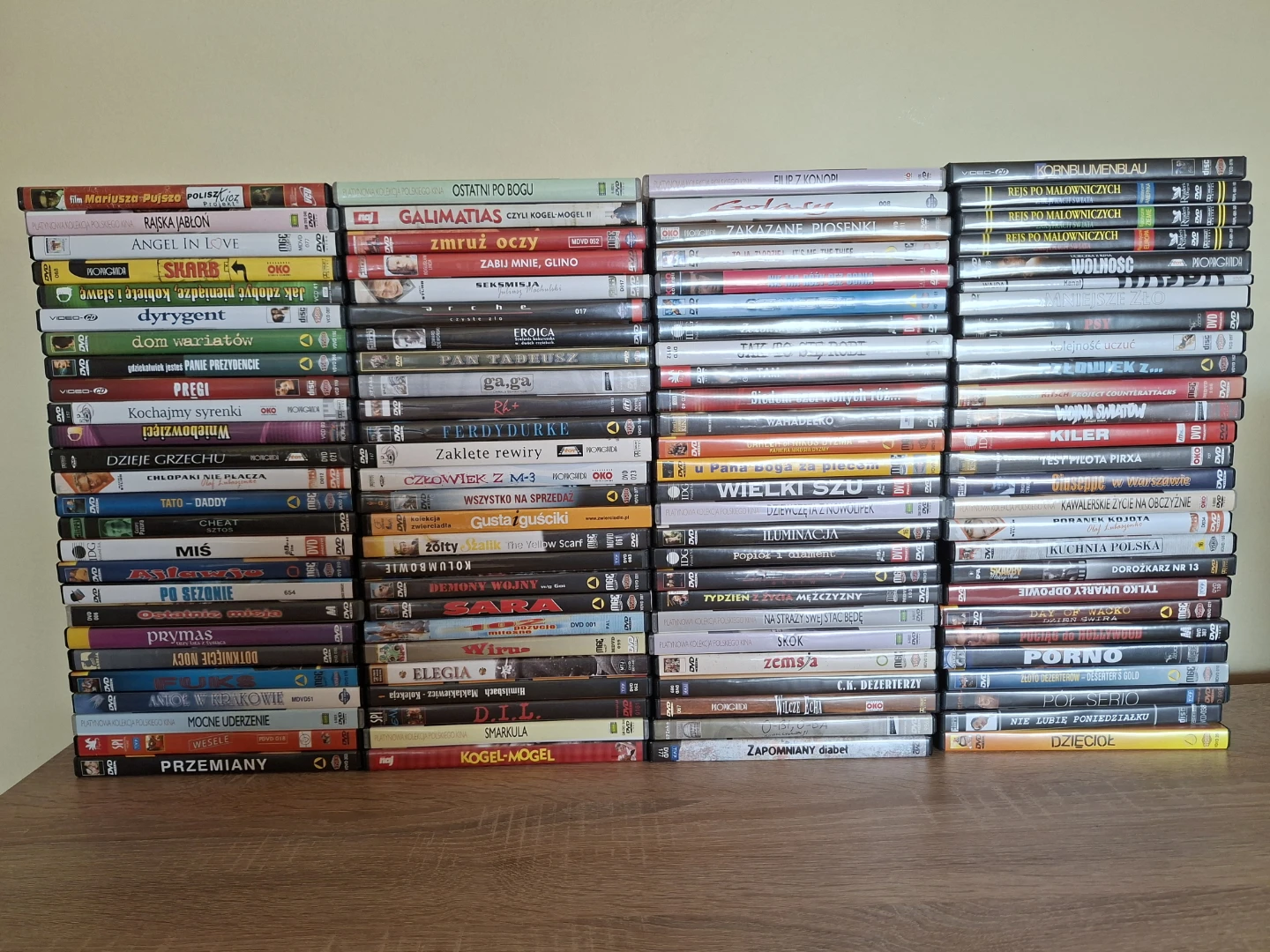 Over 100 different DVDs in Polish language