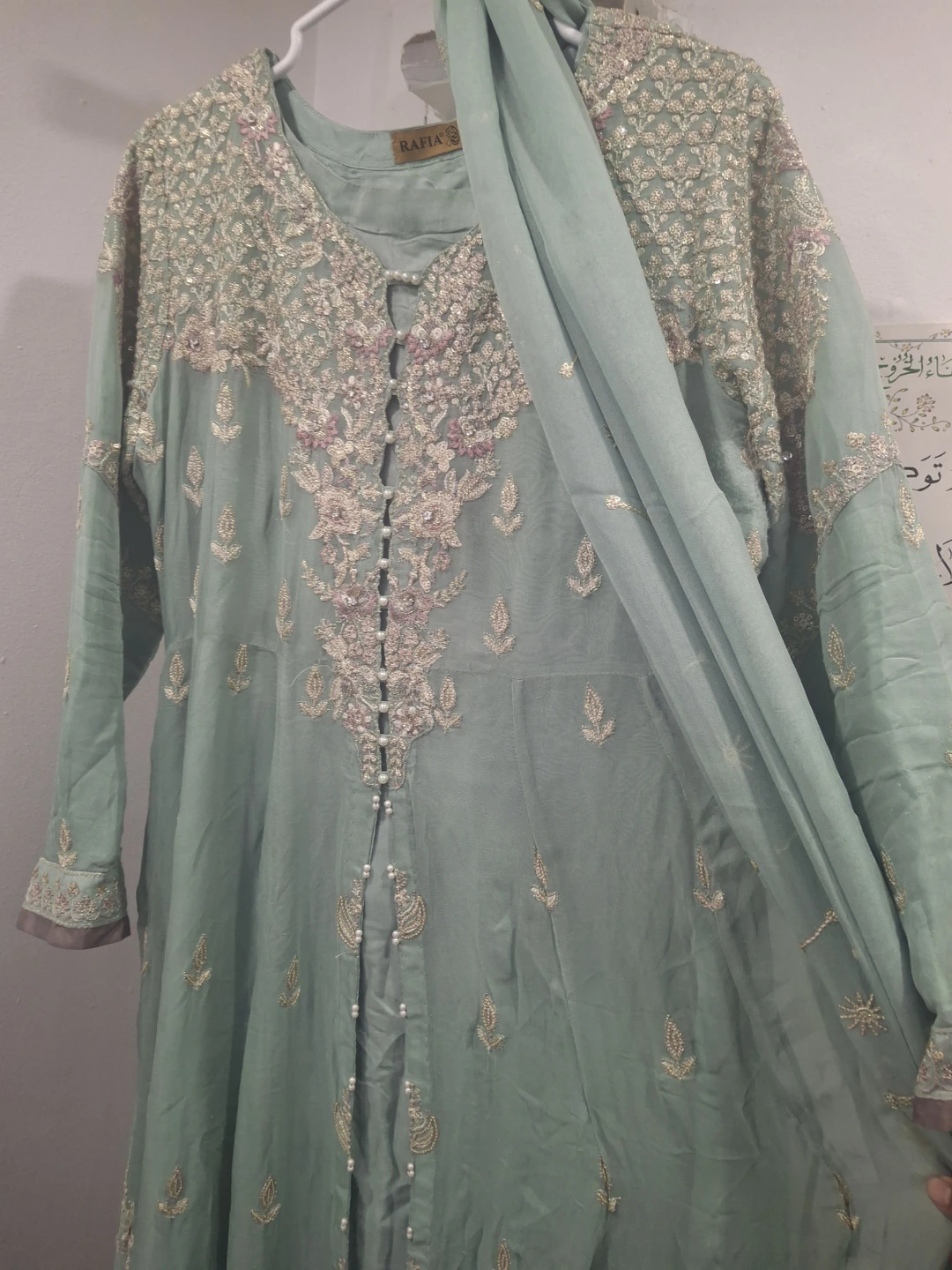 Rafia Embroidered Long Dress - photo 3