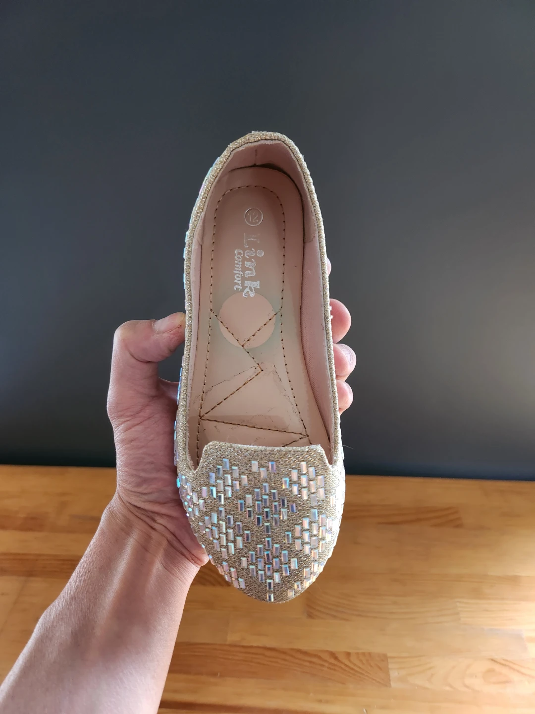 Glitter Rhinestone Flats Girls Size 12 - photo 4