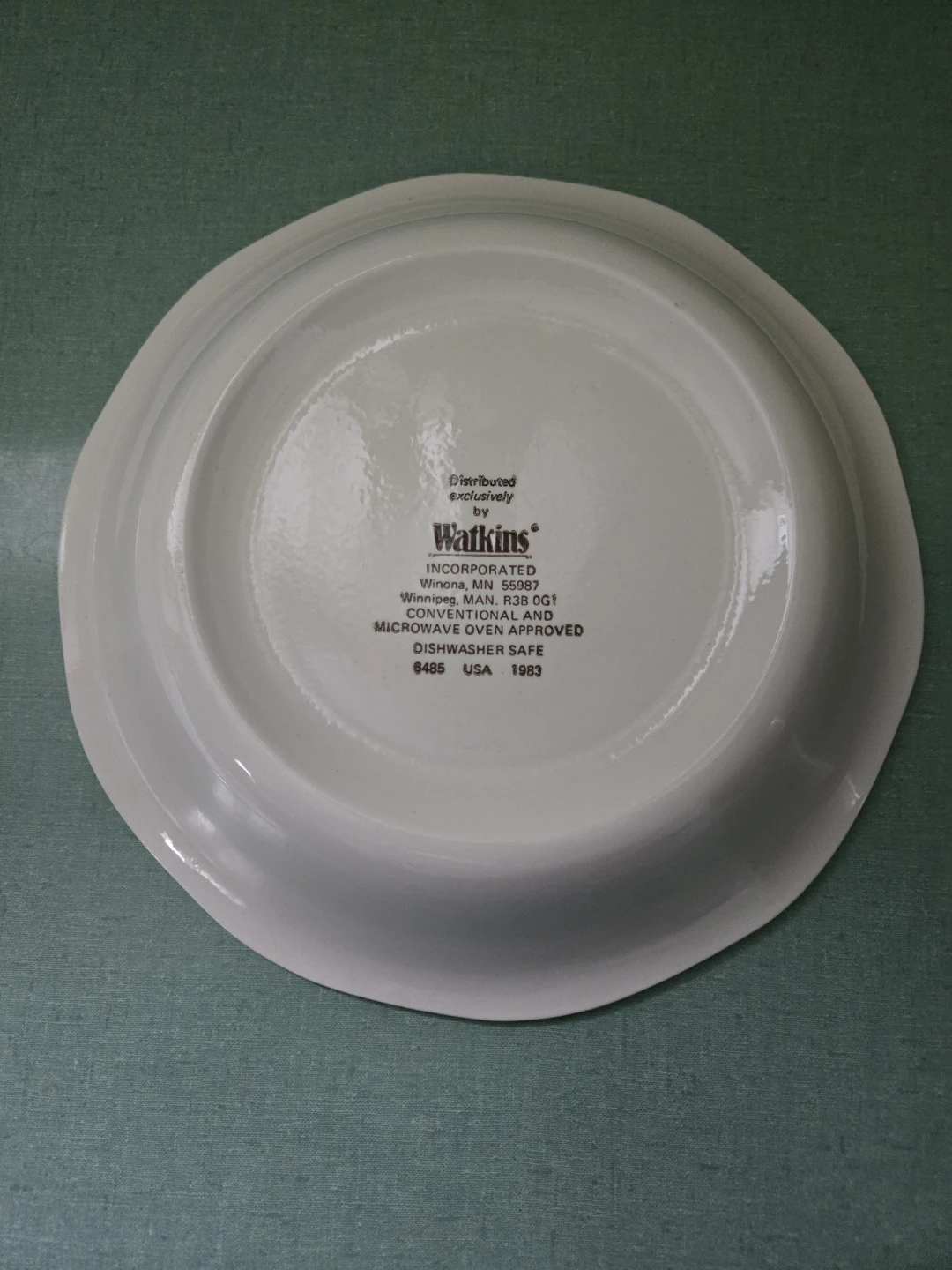 Vintage Watkins Deeo Dish Shepherds Pie Recipe Plate - photo 2