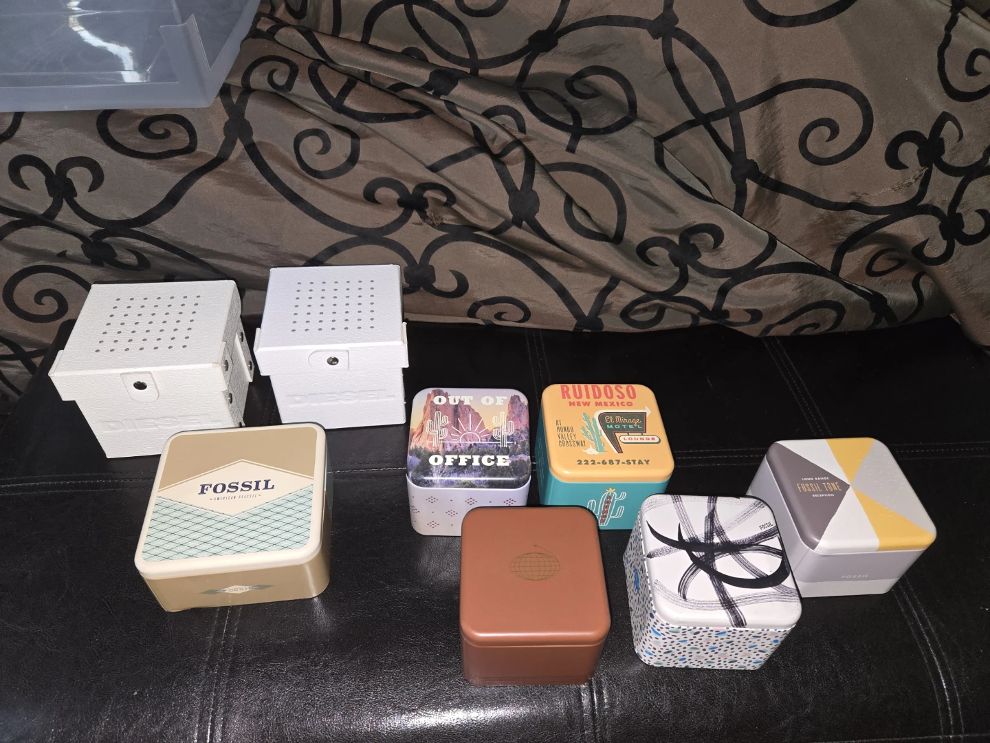 empty Fossil and diesel watch boxes - photo 3
