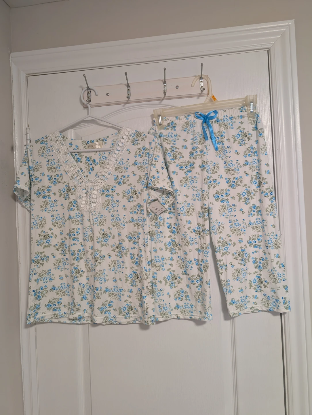 Emily Rose Floral Pajama Set ) Pants run very small