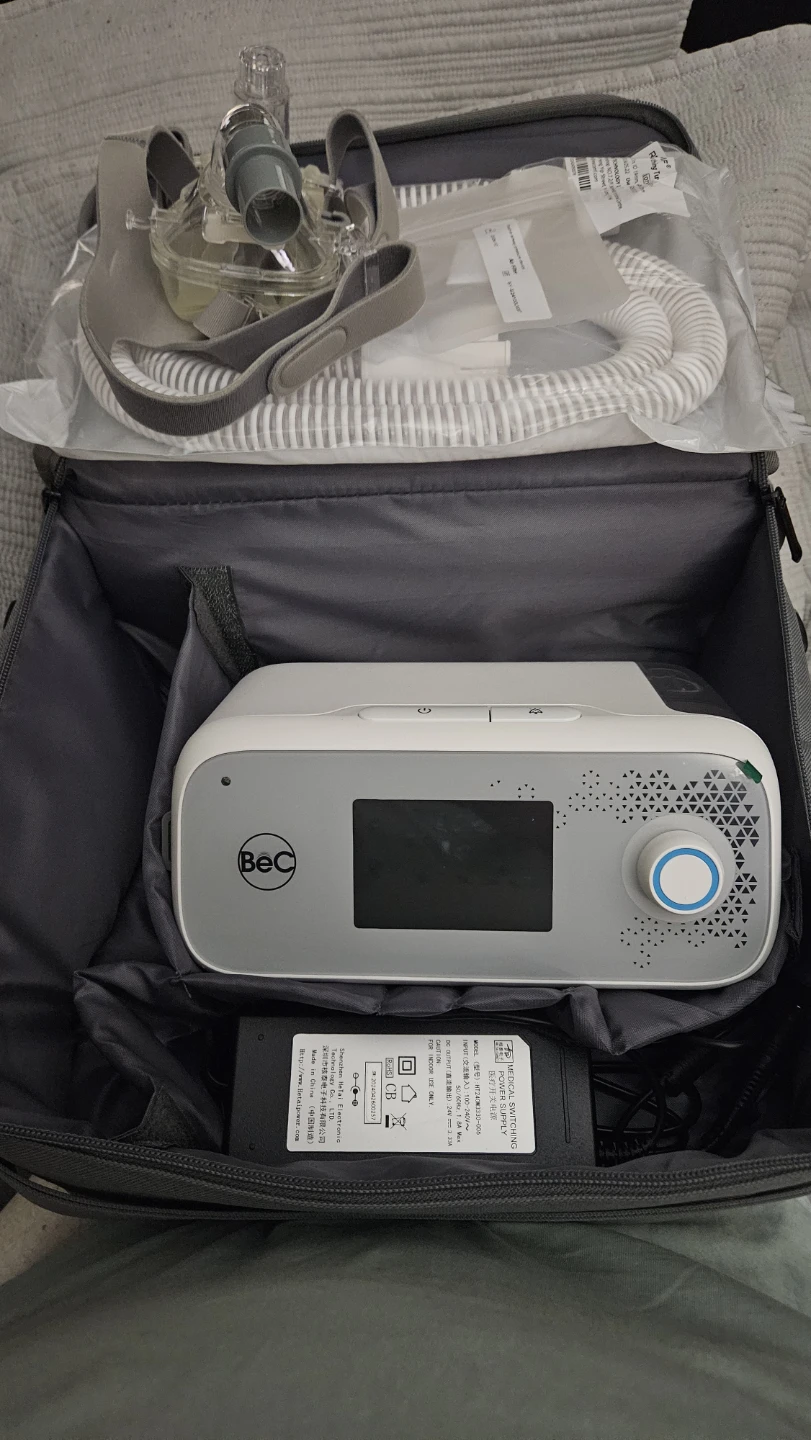 BeC CPAP Machine with Case and Accessories