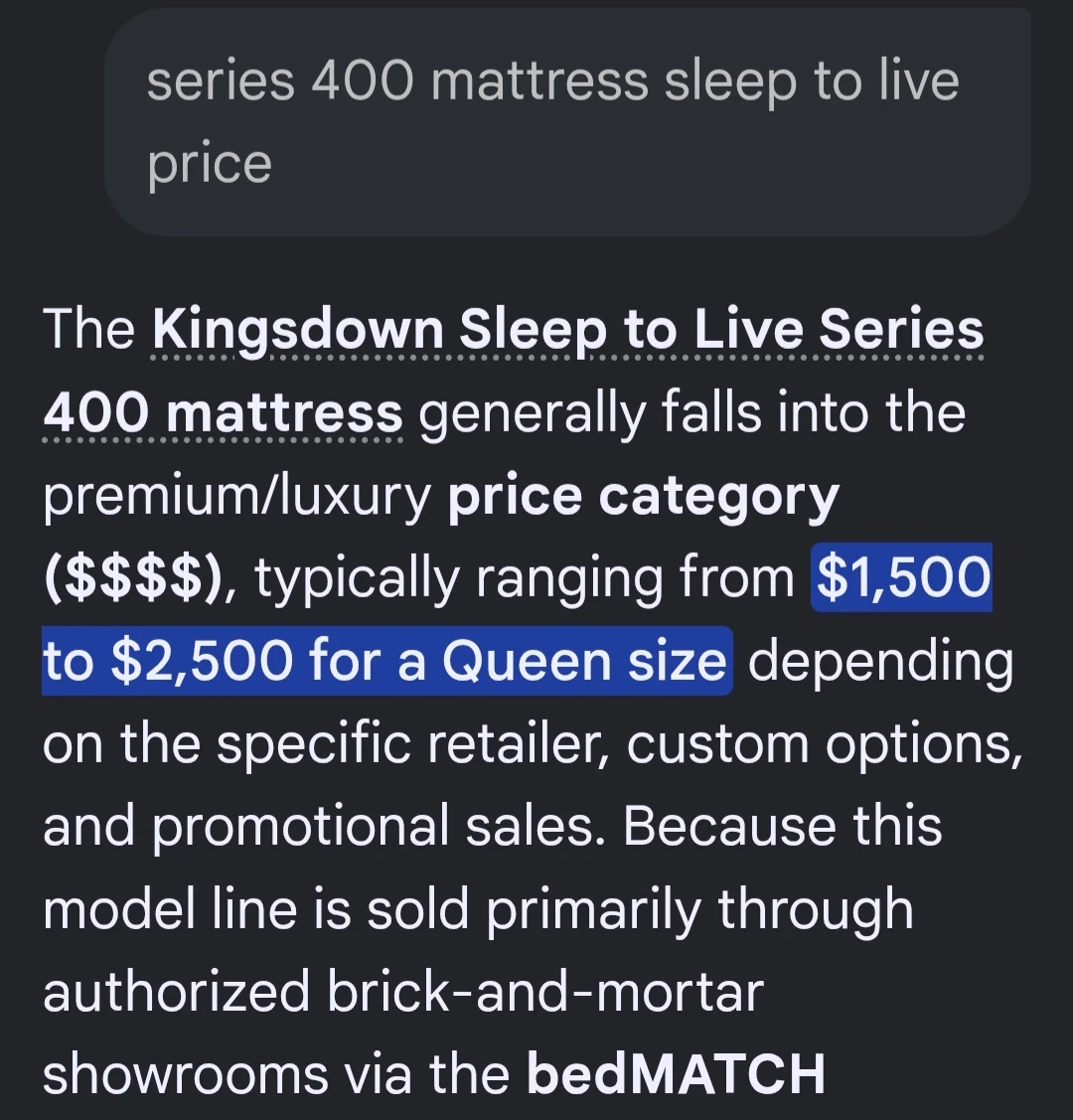 Kingsdown Sleep to Live Series 400 Mattress queen - photo 2