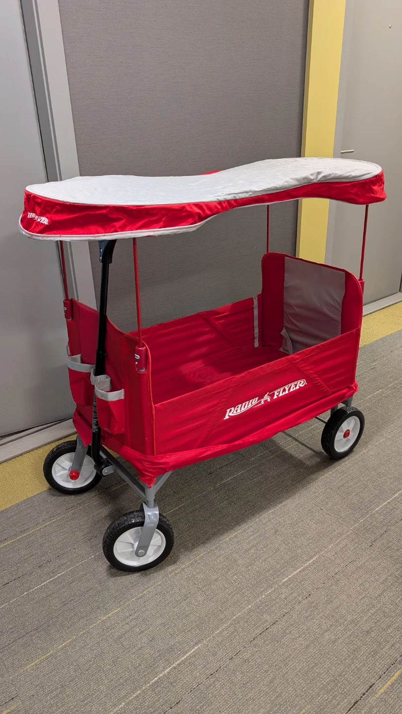 Radio Flyer 3-in-1 EZ Folding Collapsible Wagon with Canopy