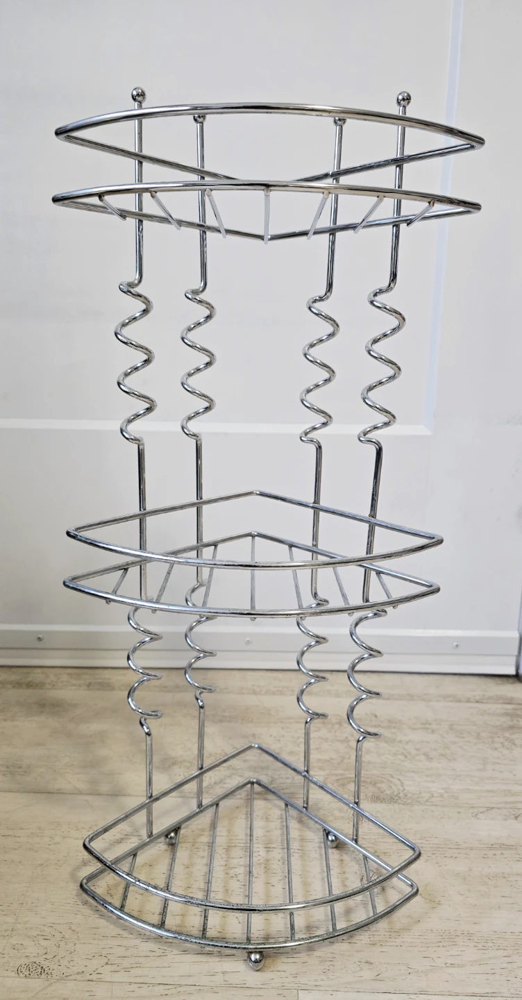 3-Tier Chrome Corner Shower Caddy