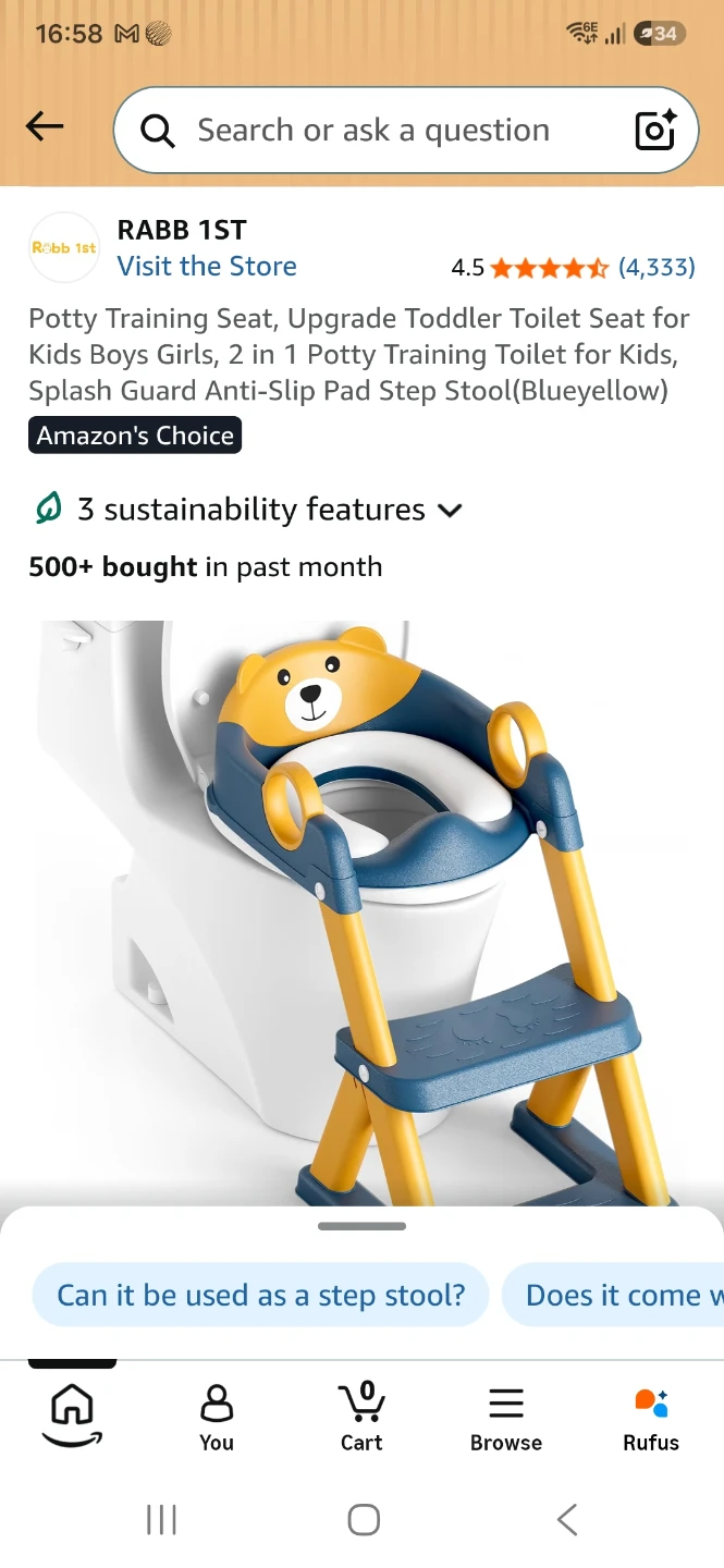 Toddler Potty Training Seat + Step Stool - photo 2