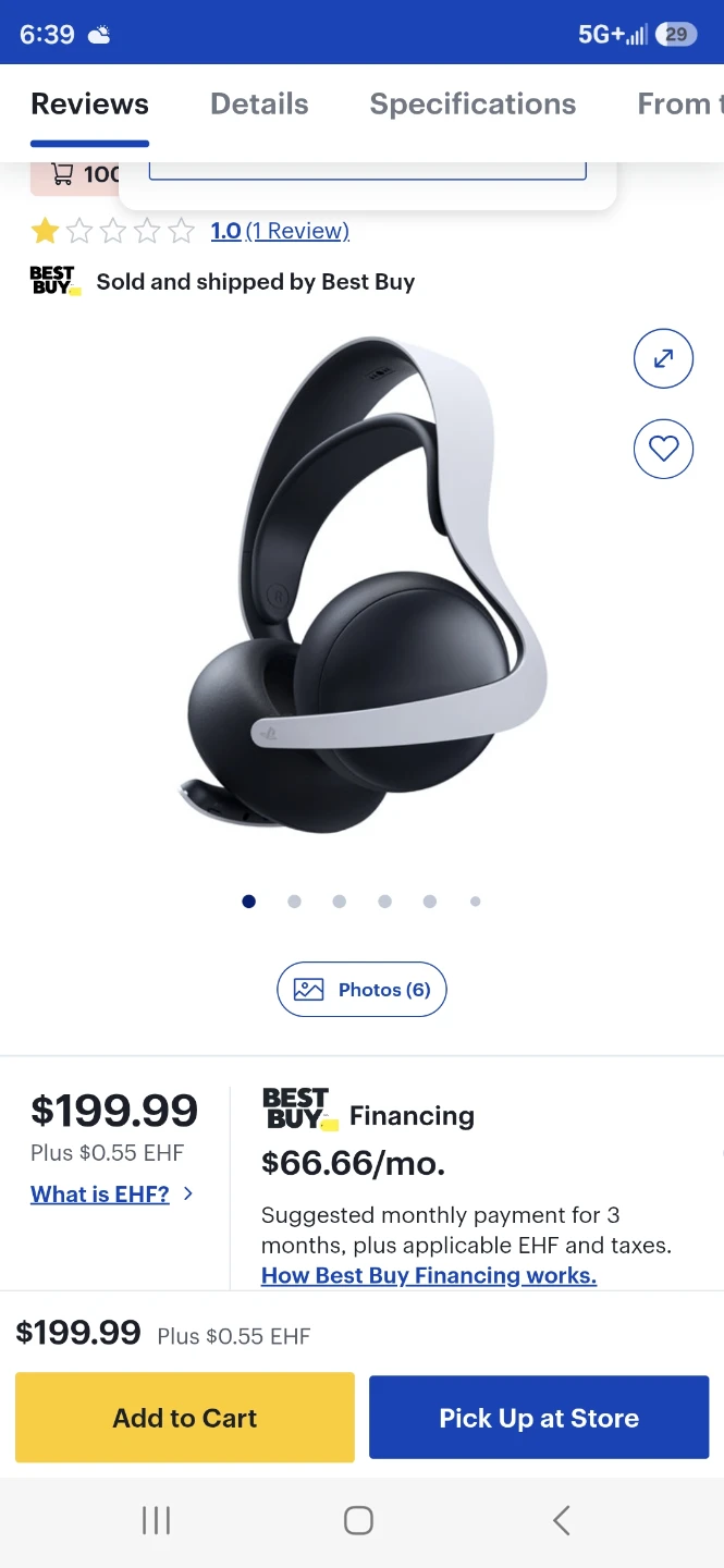 Sony Pulse 3D Wireless Headset for PS5