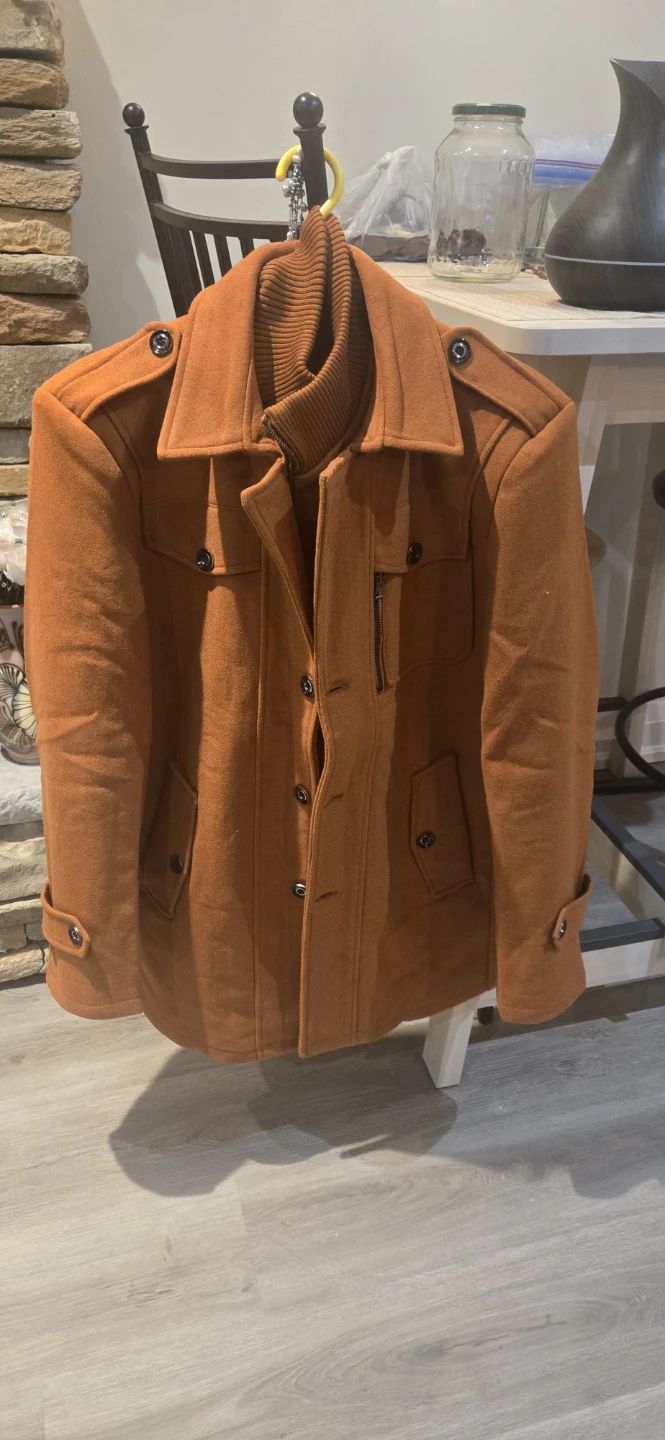 Burnt Orange Wool Blend Jacket - photo 2