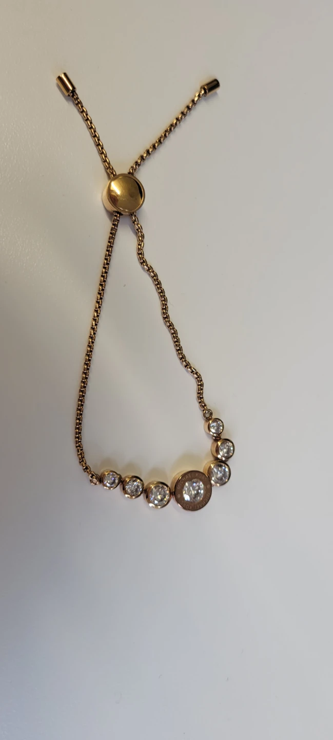 Michael Kors Rose Gold Tone Slider Bracelet