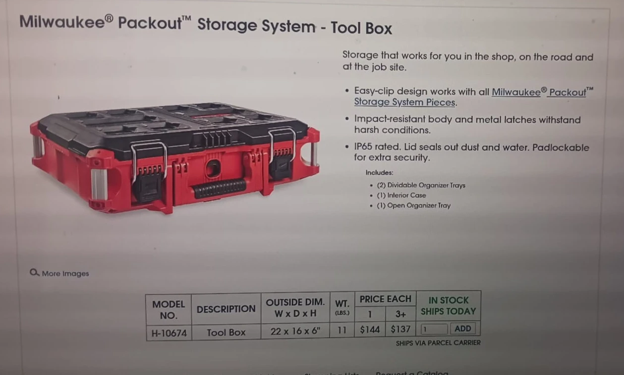 Milwaukee Packout Large Tool Box - photo 5