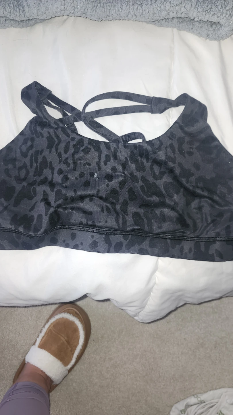 Lululemon Black Leopard Print Sports Bra - photo 2