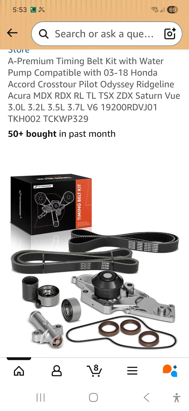 A-Premium Timing Belt Kit with Water Pump