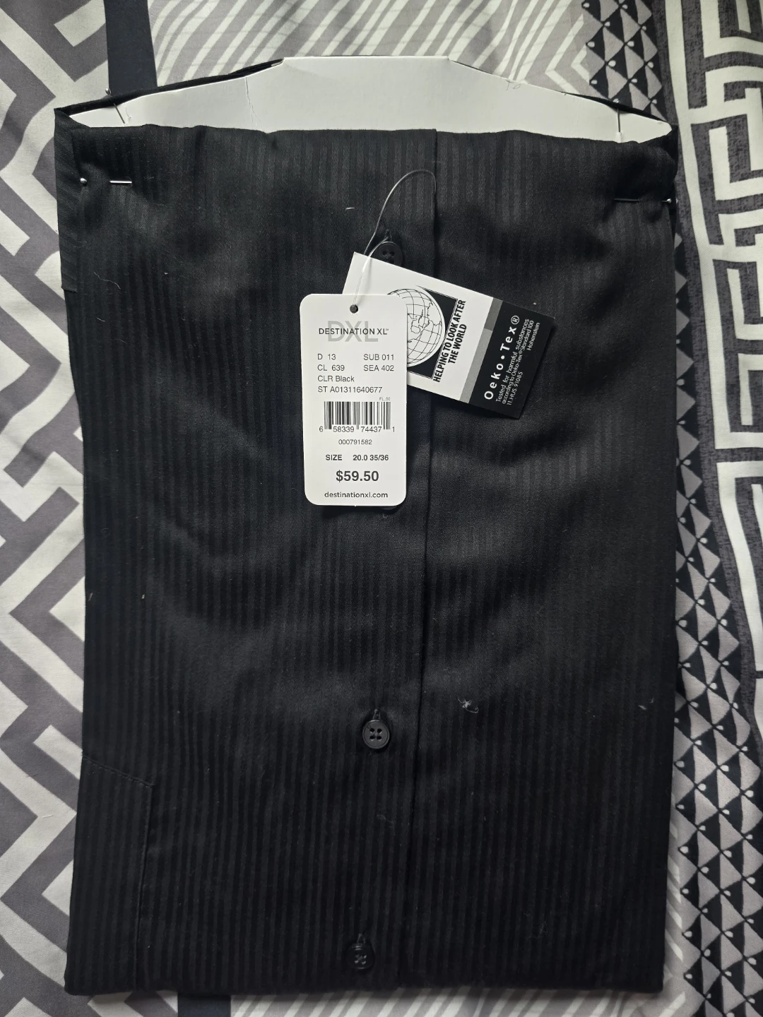 Geoffrey Beene No Iron Black Dress Shirt - photo 2