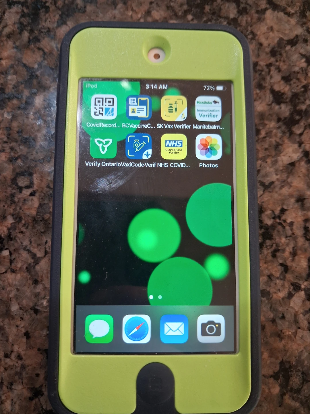 Apple iPod Touch in Protective Case