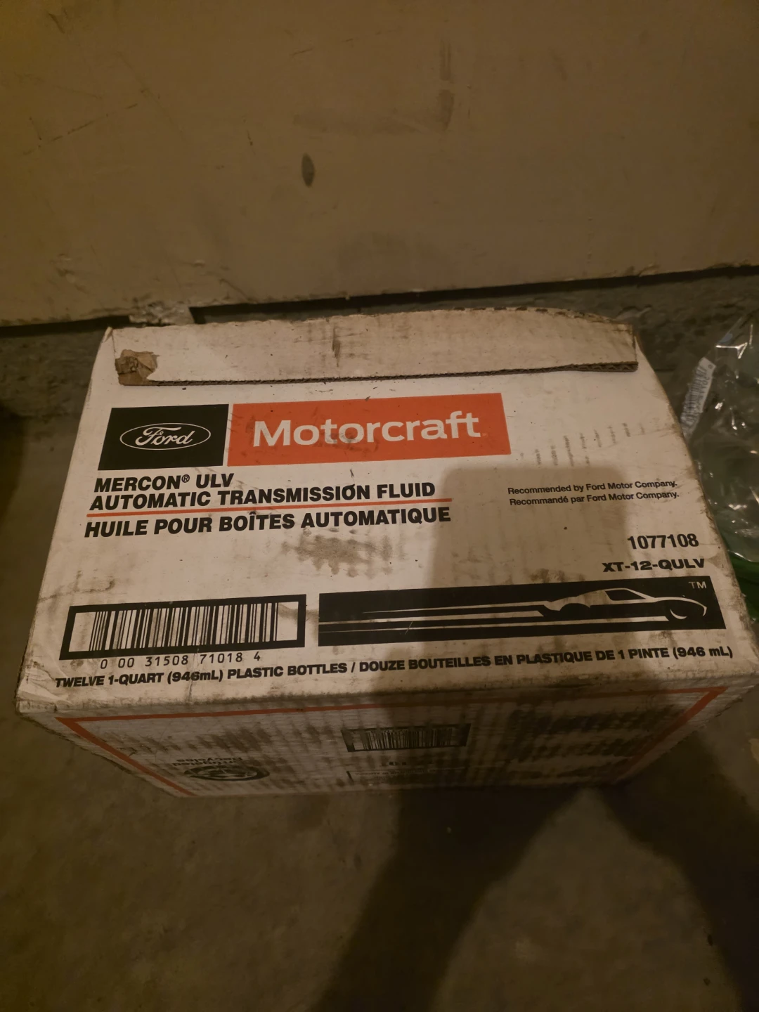 Motorcraft MERCON ULV Automatic Transmission Fluid Case
