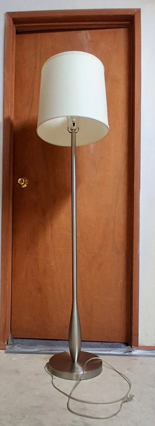 Floor Lamp with Cream Shade