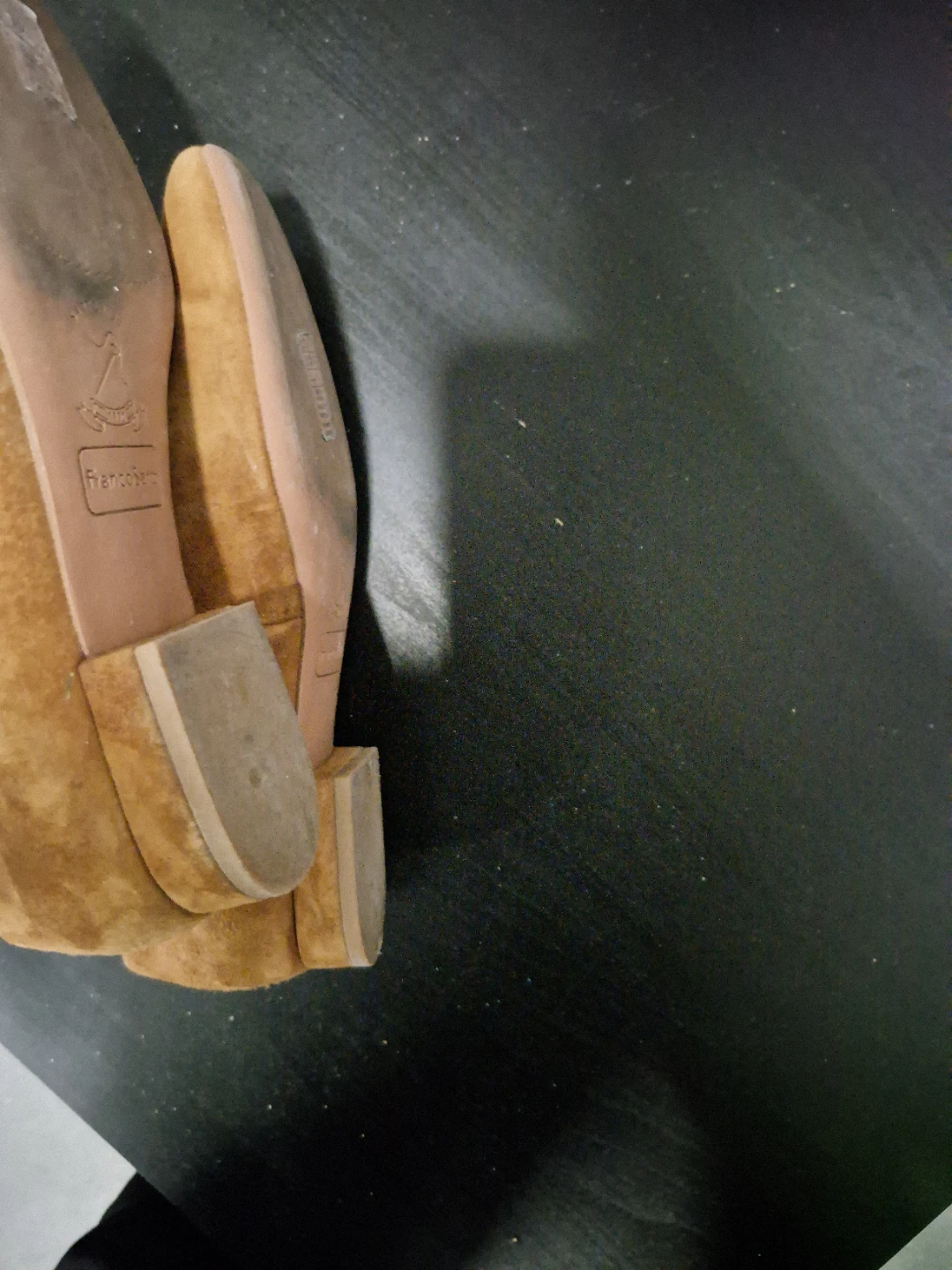 Franco Sarto tan suede flats women's - photo 3