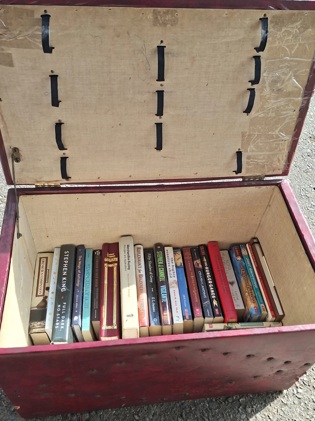 Assorted Books in Decorative Storage Trunk - photo 2