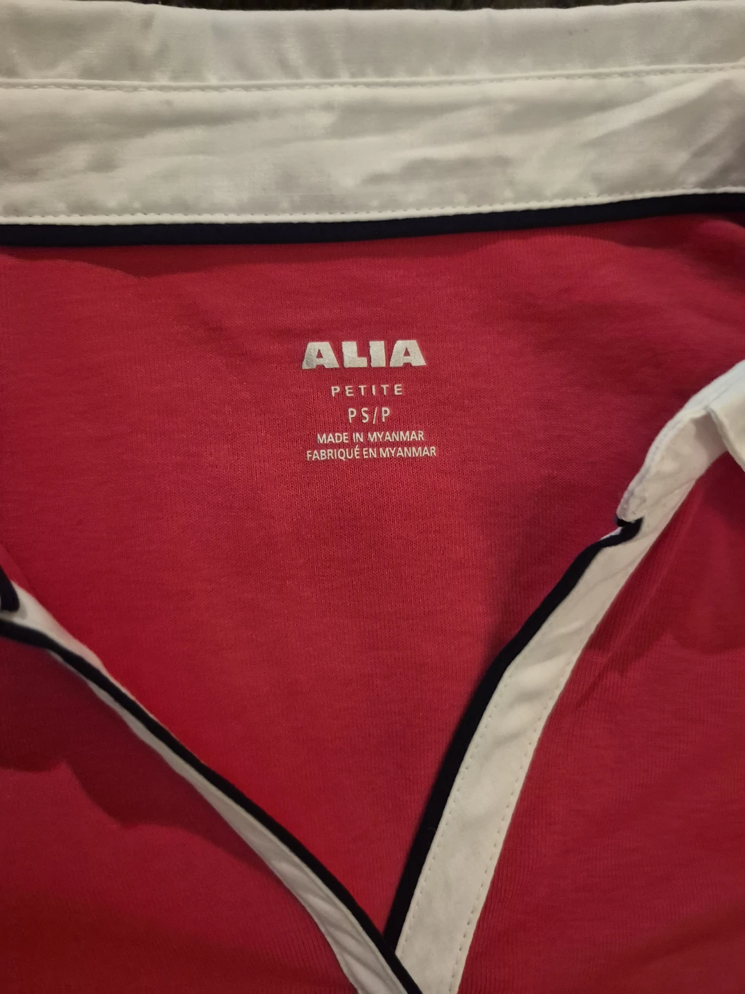 Alia Petite Red Polo Shirt - photo 3