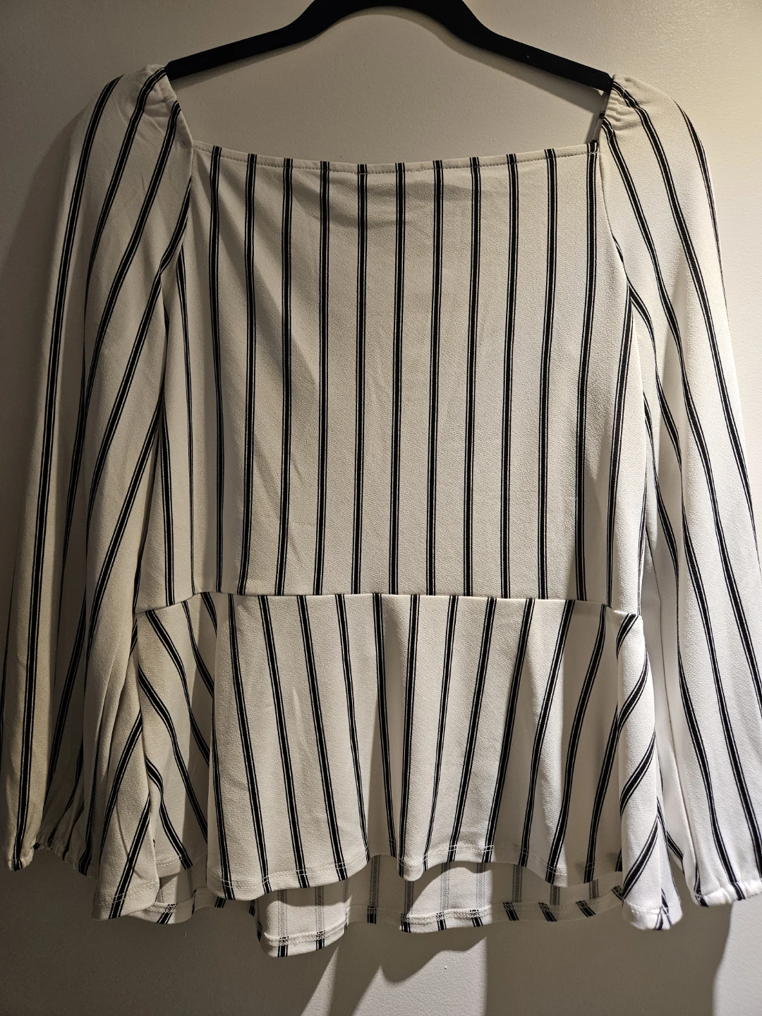 Striped Peplum Blouse - photo 3