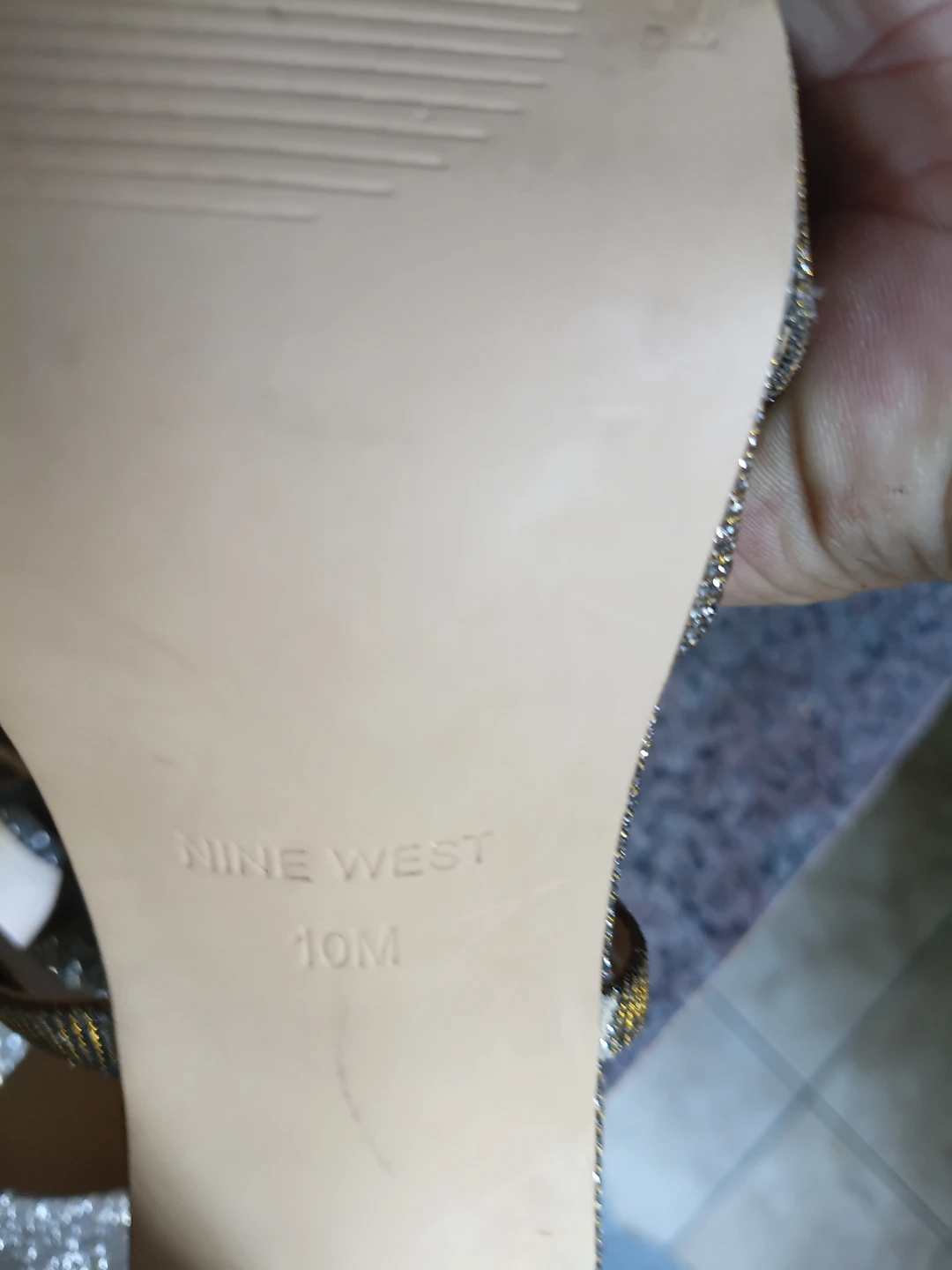 Nine West Glitter Stiletto Heels Size 10M - photo 3