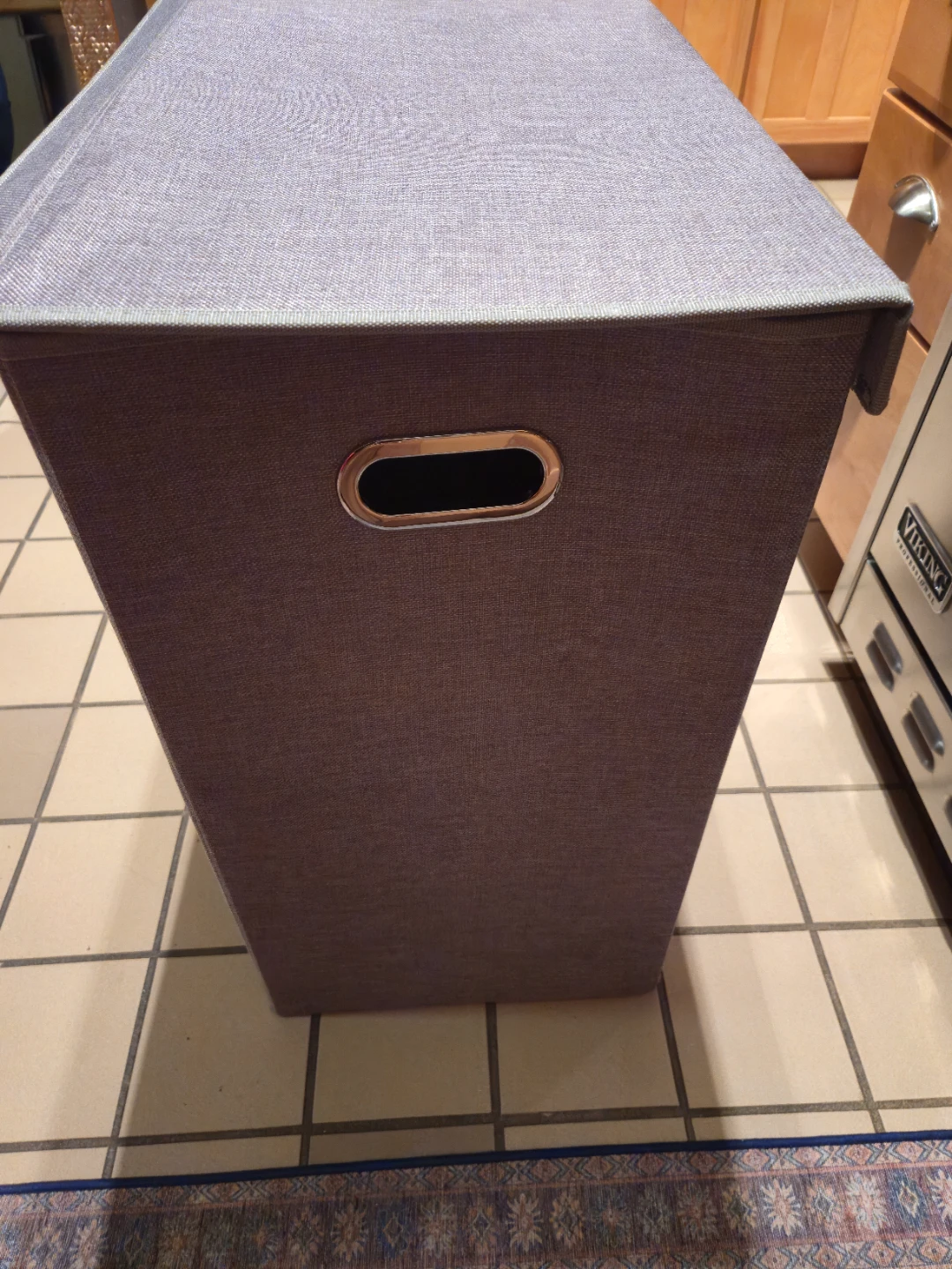 BirdRock Home Double Laundry Hamper – 2 Compartments – Gray - photo 5