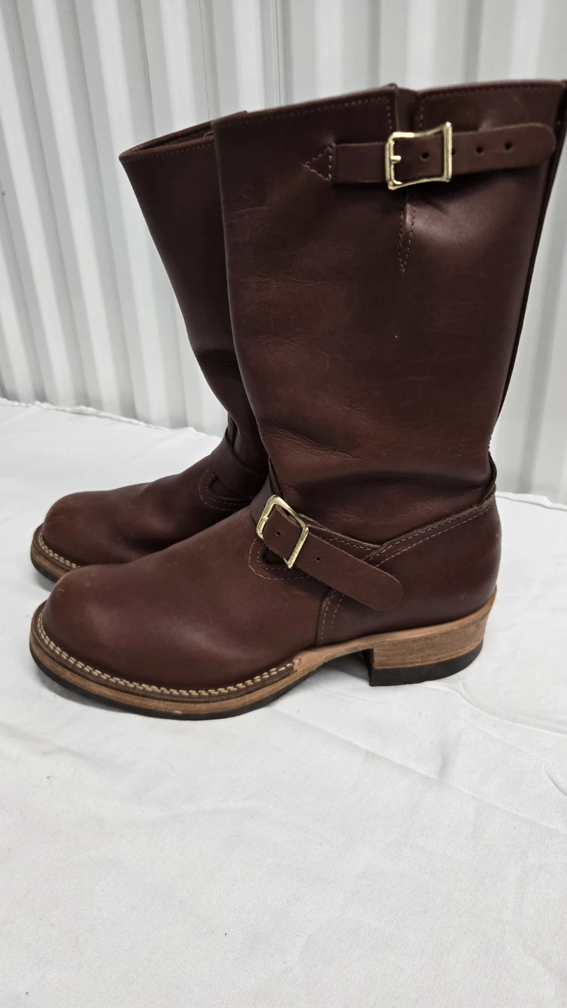 WESCO Boots Stock Boss Engineer Vibram Sole Leather Brown  S.10 - photo 2