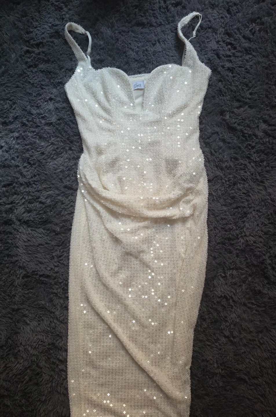 Oh Polly White Beaded Corset Midi Dress. 🏈 - photo 4