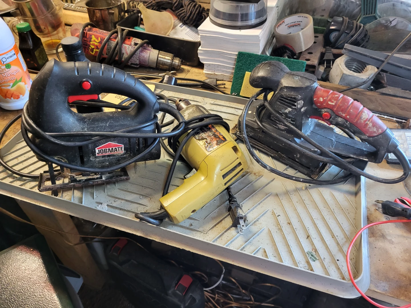 Assorted Power Tools Bundle jigsaw saw drill and sander
