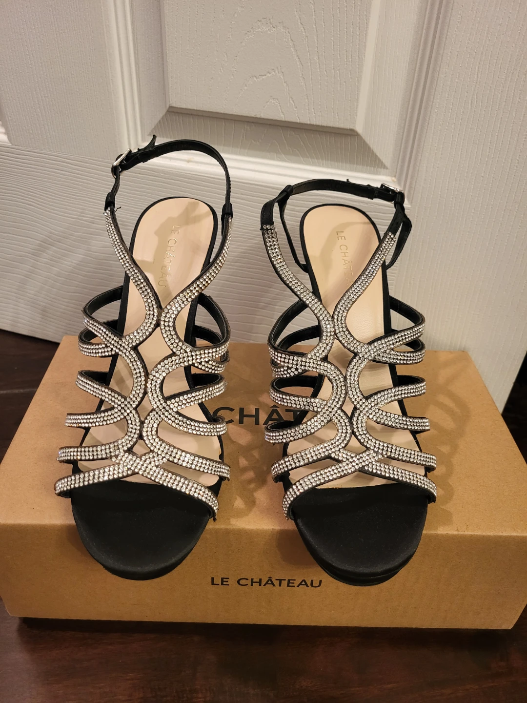 Le Chateau Black Rhinestone Heels - photo 4