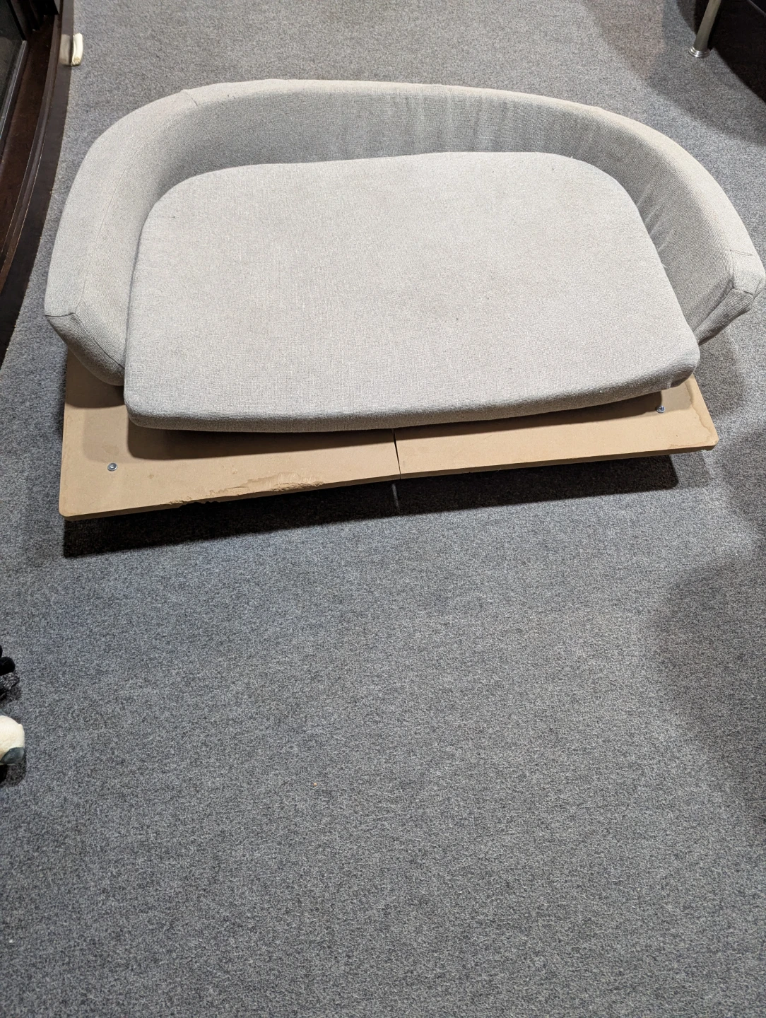 Light Grey Upholstered Pet Bed - photo 2