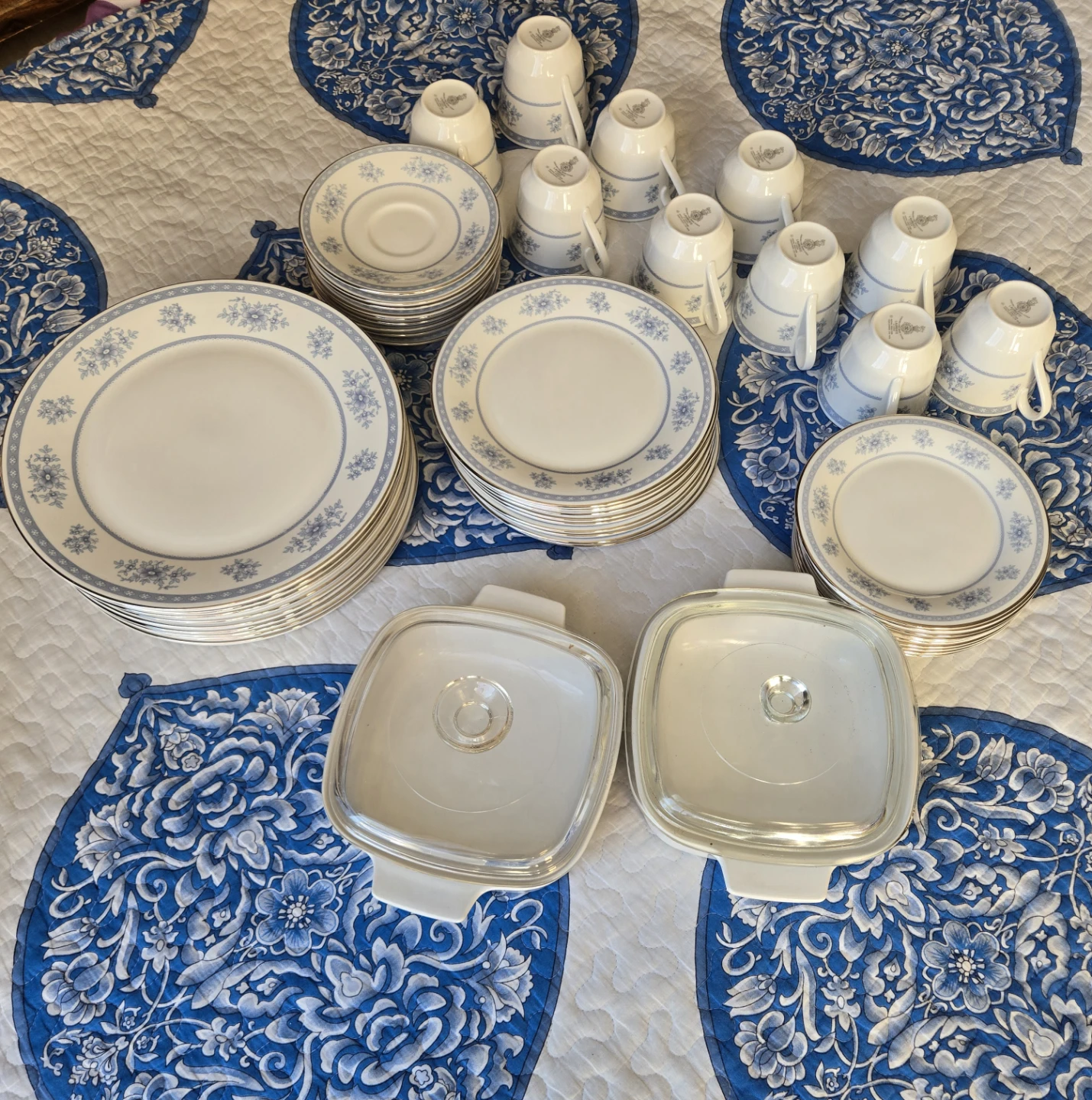 CorningWare Blue Cornflower Dinnerware Set